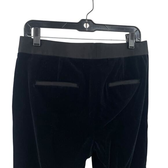 Theory Black Velour Ankle Length Dress Pants Womens 6 - Picture 7 of 8